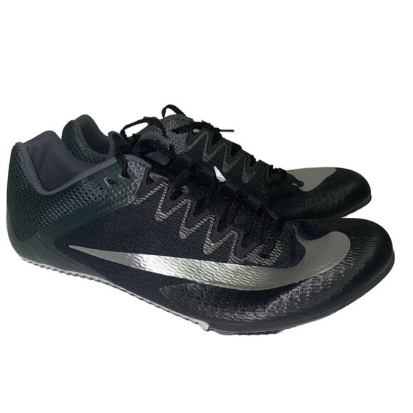Nike Other - NEW! Nike Men's Zoom Rival Sprint Black Silver Track & Field Spikes Size 11.5